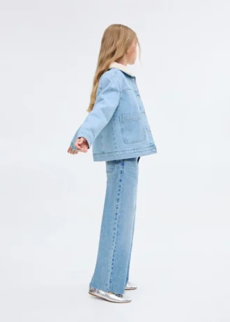 Giacca in denim con fodera in pelliccia