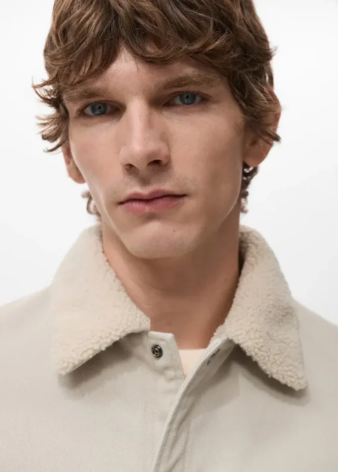 Giacca in denim con fodera in pile Giacca in denim con fodera in pile