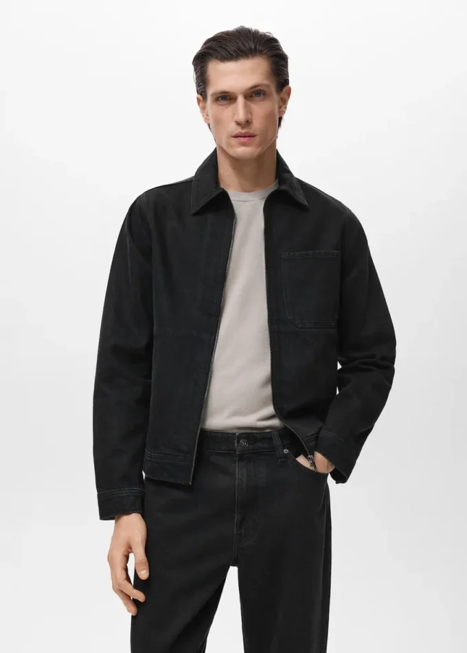 Giacca in denim con tasche Giacca in denim con tasche