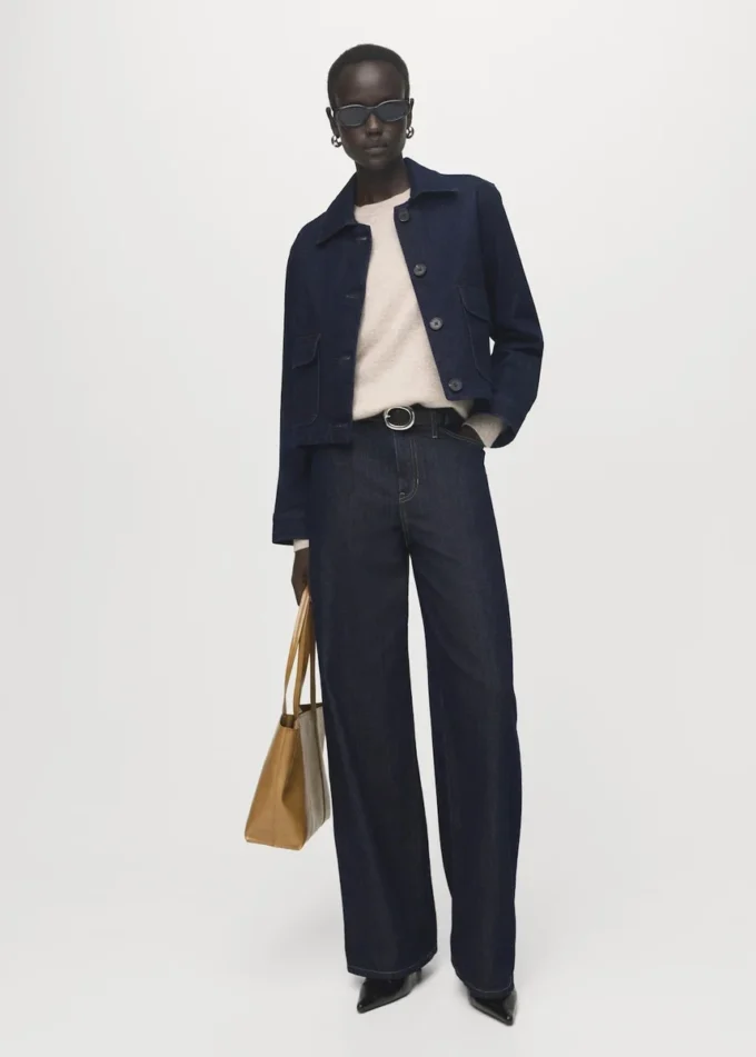 Giacca in denim con tasche Giacca in denim con tasche