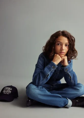 Giacca in denim di cotone Giacca in denim di cotone