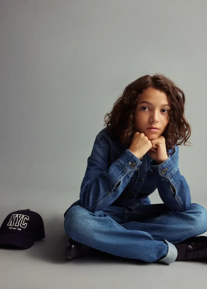 Giacca in denim di cotone Giacca in denim di cotone