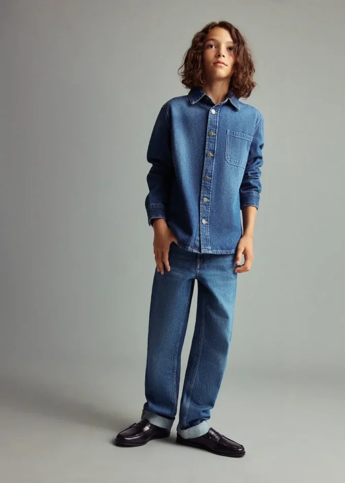 Giacca in denim di cotone Giacca in denim di cotone