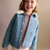 Giacca in denim effetto pelliccia Giacca in denim effetto pelliccia