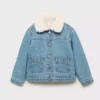 Giacca in denim effetto pelliccia Giacca in denim effetto pelliccia