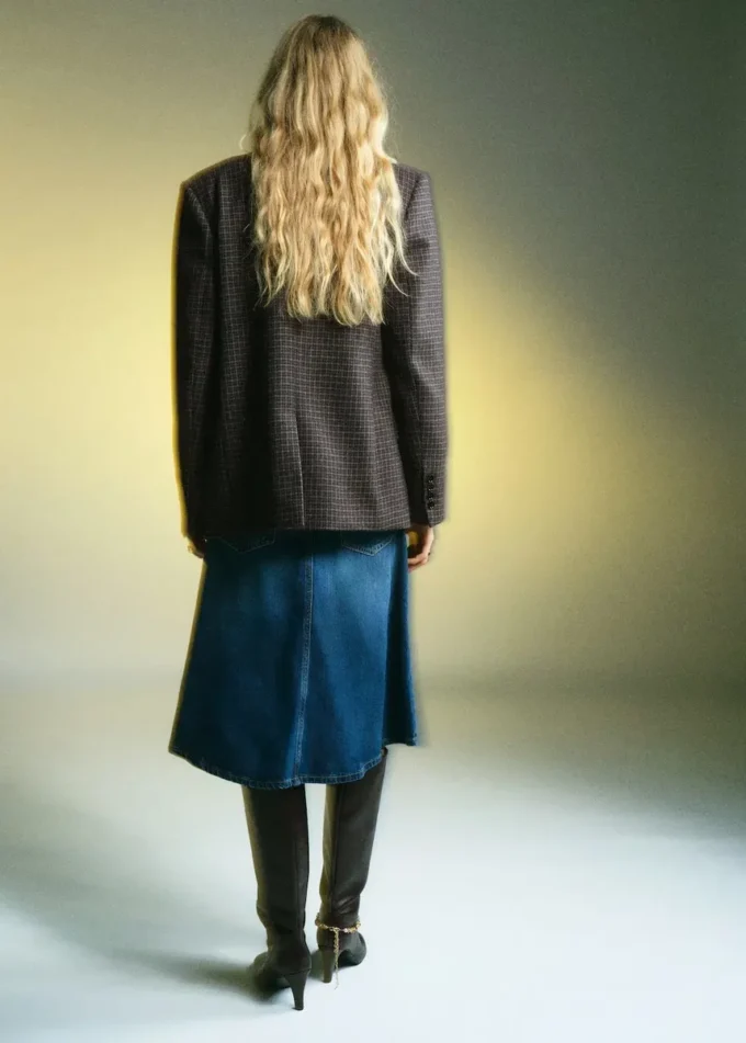 Giacca in lana a quadri Giacca in lana a quadri