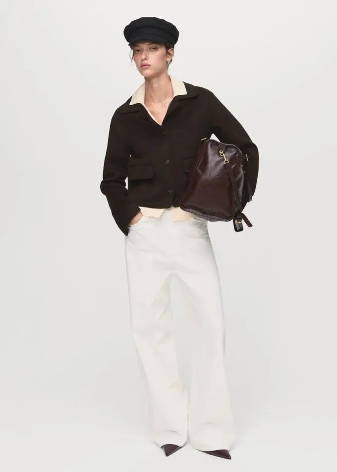 Giacca in lana con bottoni Giacca in lana con bottoni