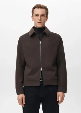 Giacca in lana con chiusura a zip Giacca in lana con chiusura a zip