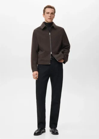 Giacca in lana con chiusura a zip Giacca in lana con chiusura a zip