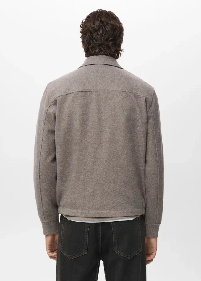 Giacca in lana con chiusura a zip Giacca in lana con chiusura a zip