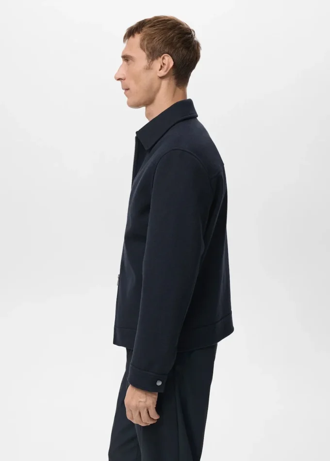 Giacca in lana con chiusura a zip Giacca in lana con chiusura a zip