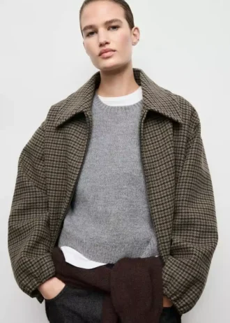 Giacca in lana pied-de-poule