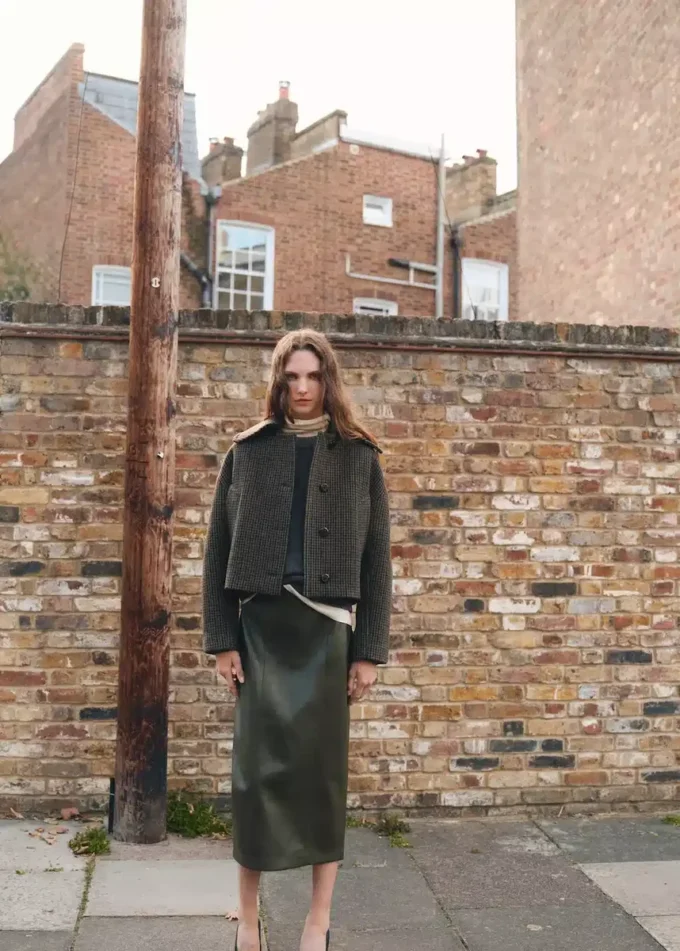 Giacca in lana pied-de-poule Giacca in lana pied-de-poule