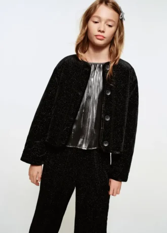 Giacca in lurex con bottoni