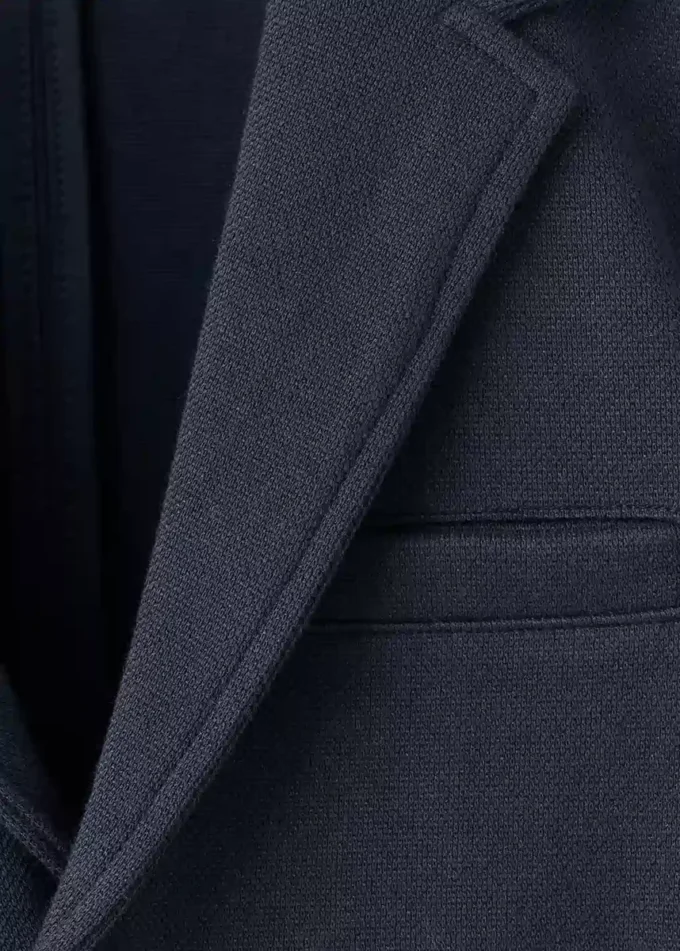 Giacca in misto cotone piqué