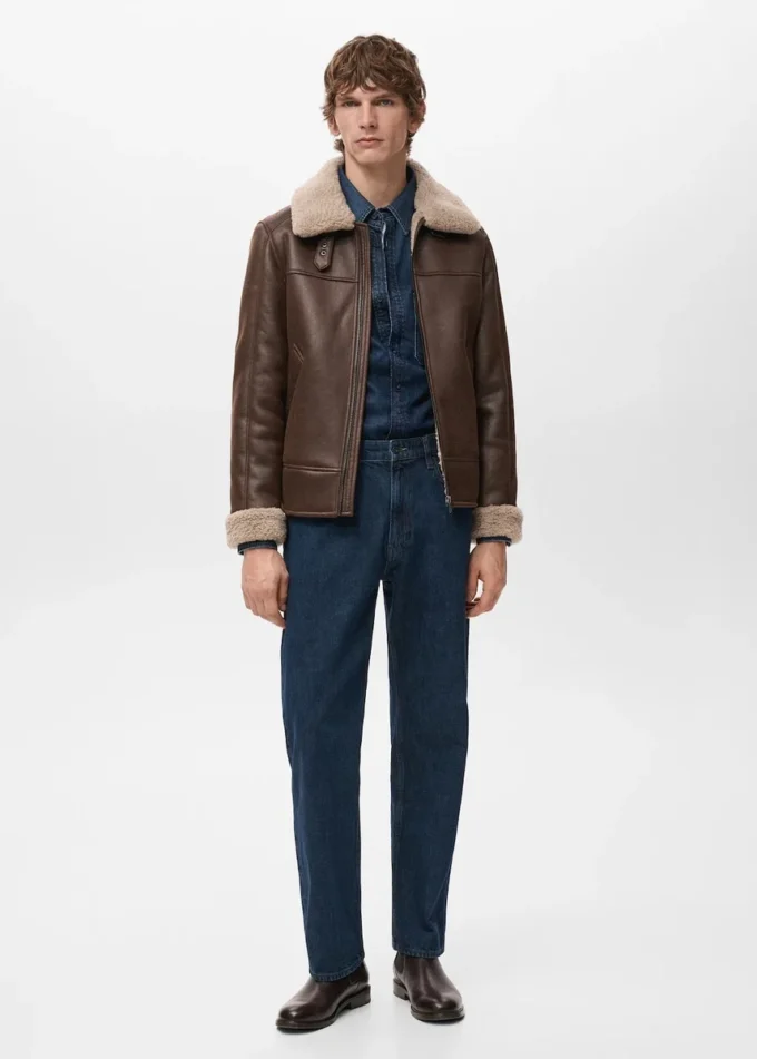 Giacca in montone double face Giacca in montone double face