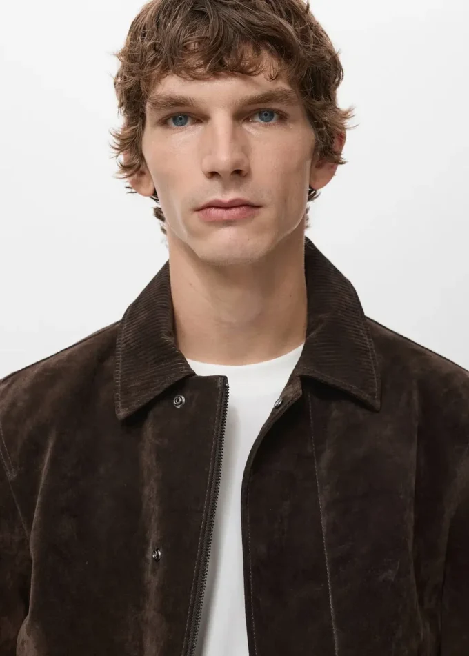 Giacca in pelle scamosciata 100% Giacca in pelle scamosciata 100%