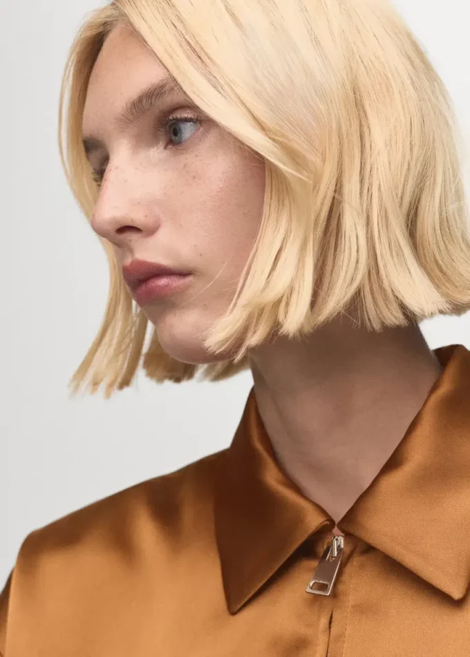 Giacca in raso con tasche Giacca in raso con tasche