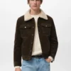 Giacca in velluto a coste con fodera effetto shearling Giacca in velluto a coste con fodera effetto shearling