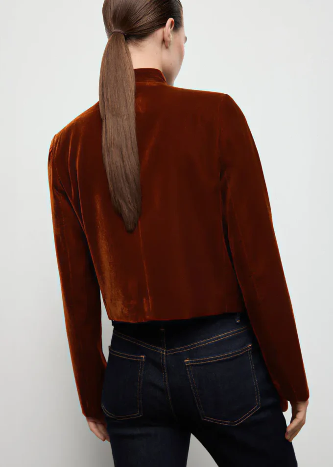 Giacca in velluto con bottoni Giacca in velluto con bottoni