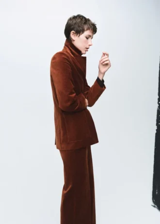 Giacca in velluto con tasche