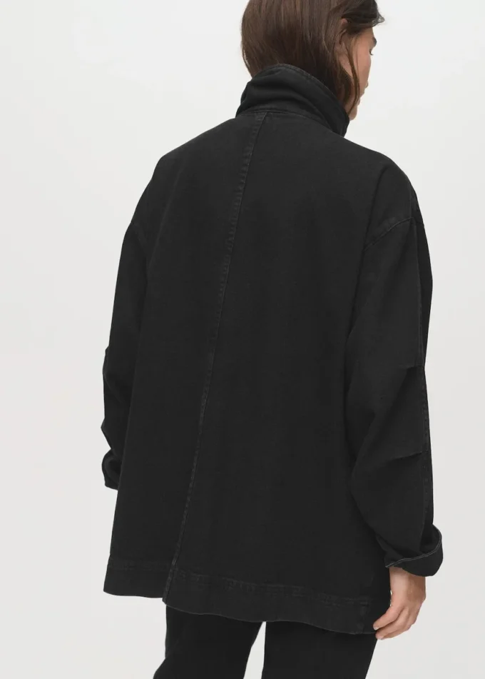 Giacca oversize in denim con tasche Giacca oversize in denim con tasche