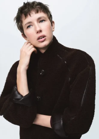 Giacca reversibile in shearling