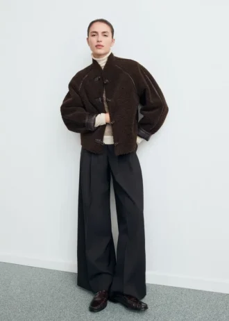 Giacca reversibile in shearling