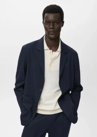 Giacca slim fit con tasche