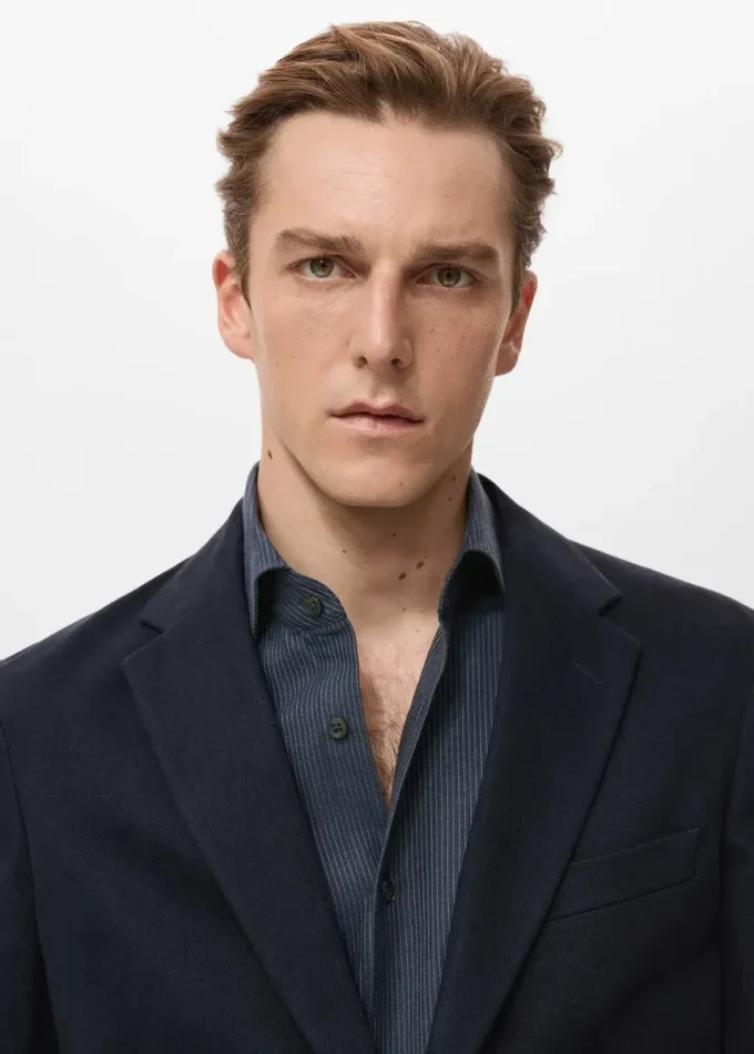 Giacca slim fit in cotone Giacca slim fit in cotone