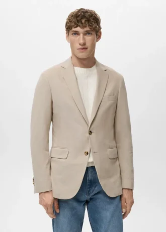 Giacca slim fit in cotone Verner