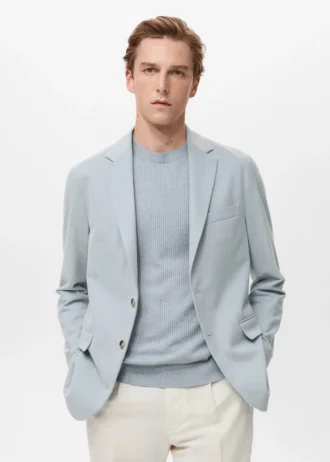 Giacca slim fit in cotone Verner