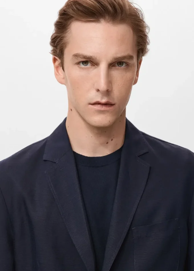 Giacca slim fit in lino Giacca slim fit in lino