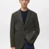 Giacca slim fit in microstruttura Giacca slim fit in microstruttura
