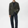 Giacca slim fit in microstruttura Giacca slim fit in microstruttura