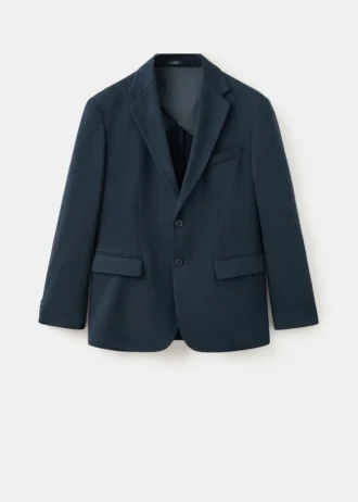 Giacca slim fit in microstruttura Giacca slim fit in microstruttura