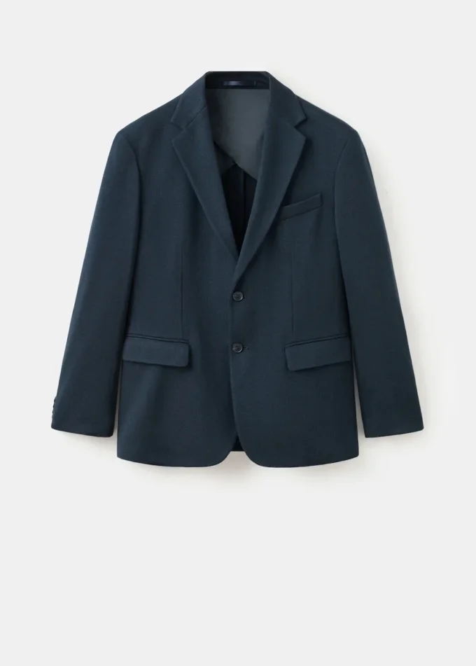 Giacca slim fit in microstruttura Giacca slim fit in microstruttura