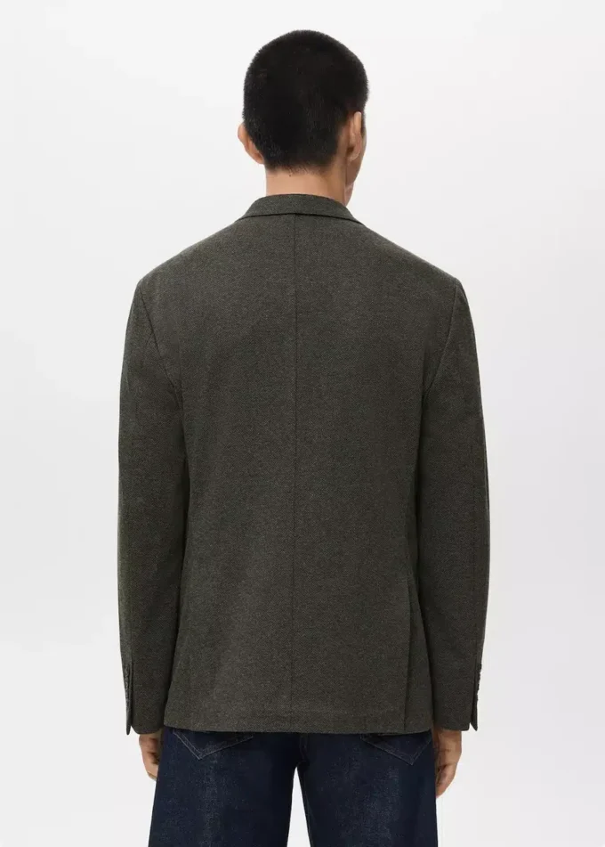 Giacca slim fit in microstruttura Giacca slim fit in microstruttura