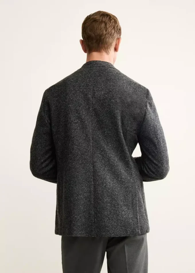 Giacca slim fit in misto lana Giacca slim fit in misto lana