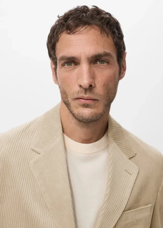 Giacca slim fit in velluto a coste Giacca slim fit in velluto a coste