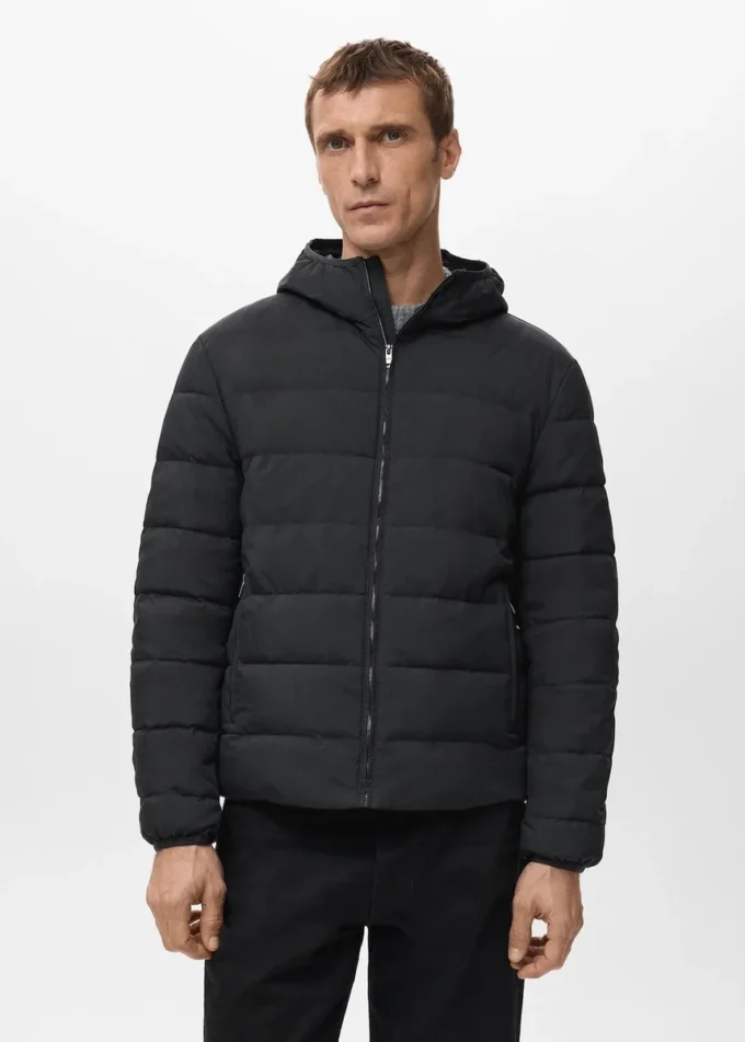 Giacca trapuntata con imbottitura in piuma e piumino Giacca trapuntata con imbottitura in piuma e piumino