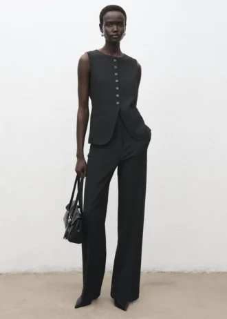 Gilet con collo rotondo