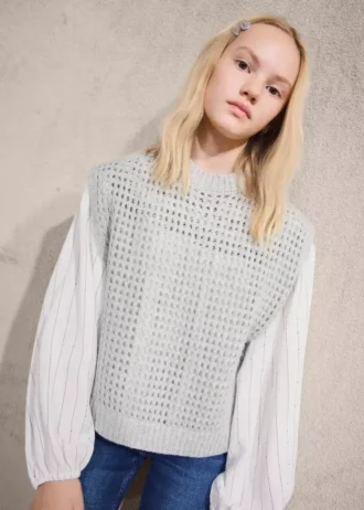 Gilet con paillettes in lurex