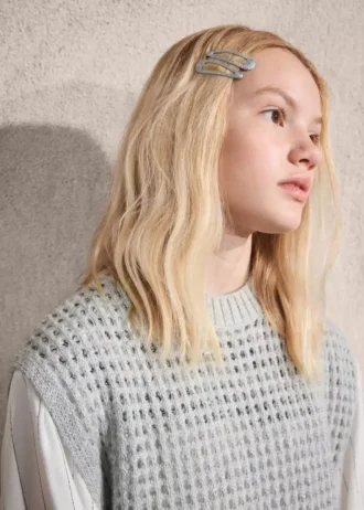 Gilet con paillettes in lurex