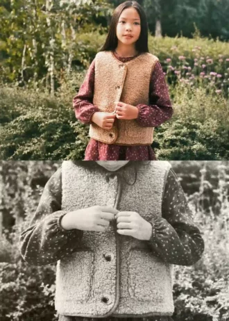 Gilet effetto shearling