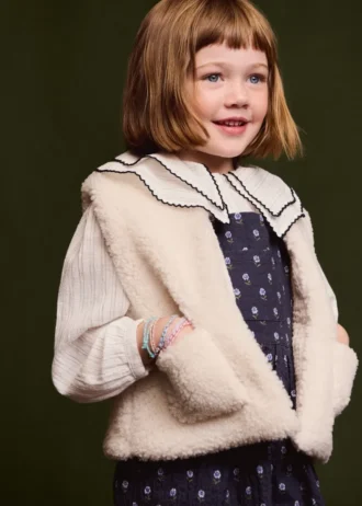 Gilet effetto shearling