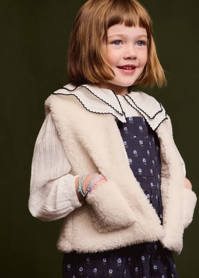 Gilet effetto shearling