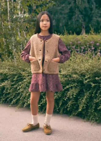 Gilet effetto shearling