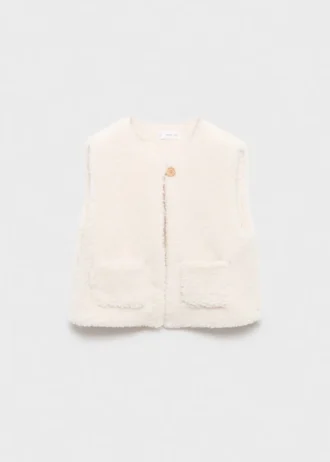 Gilet effetto shearling