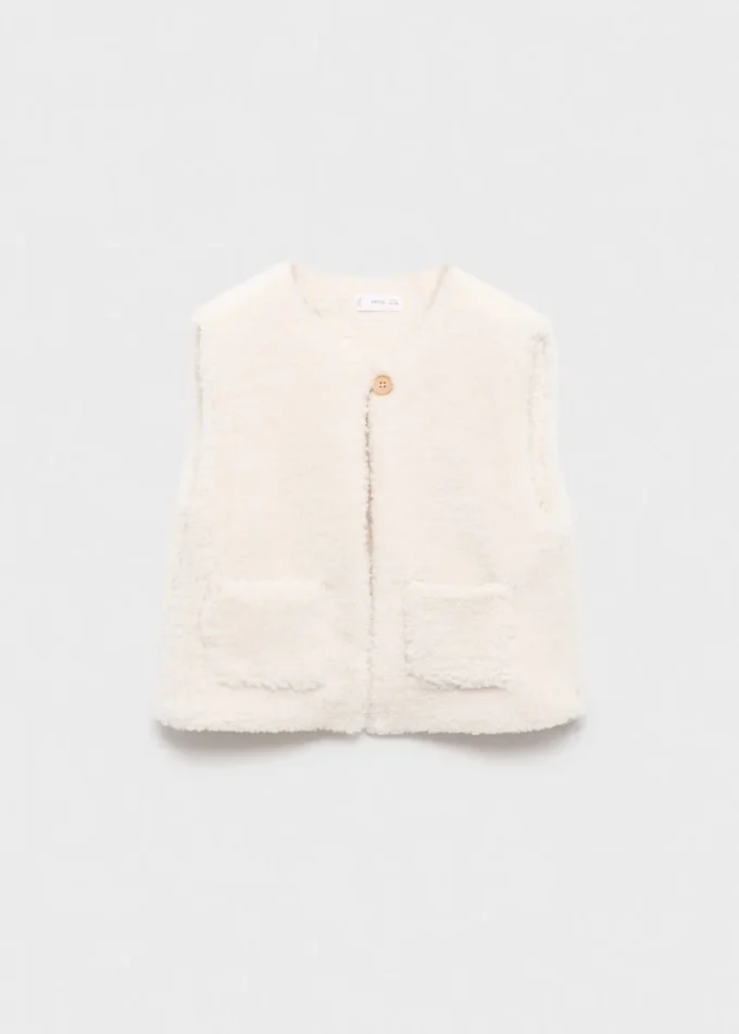 Gilet effetto shearling
